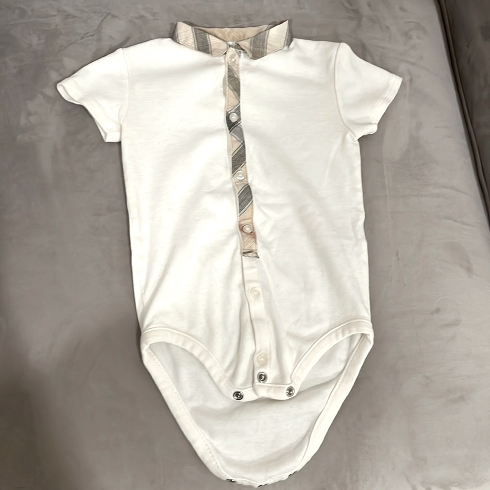 Burberry onesie - 24 months - perfect condition (as shown in pics) make an offer